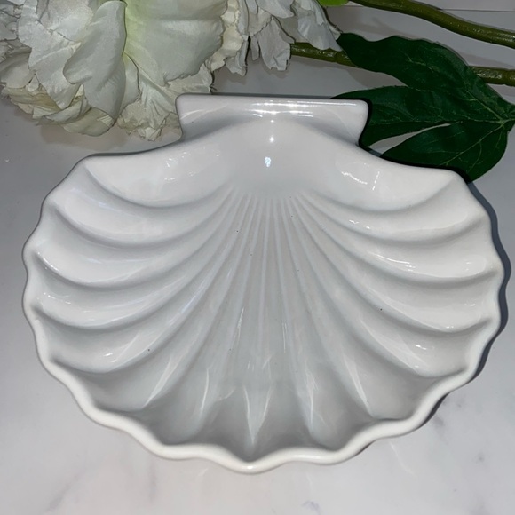 Vintage Ceramic Scallop Sea Shell Oven&Microwave Save Baking Dish Bowl Plate - Picture 5 of 17